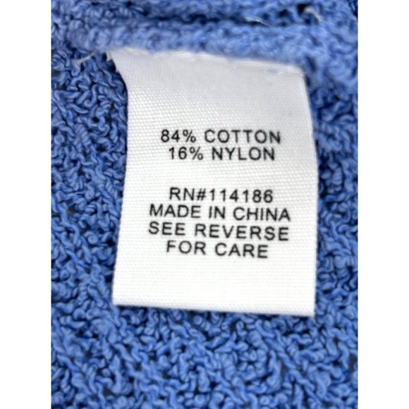 Adyson Parker Sweater Tunic Top 2X White Blue Ombré Ribbed Knit Round Neck - Picture 8 of 11